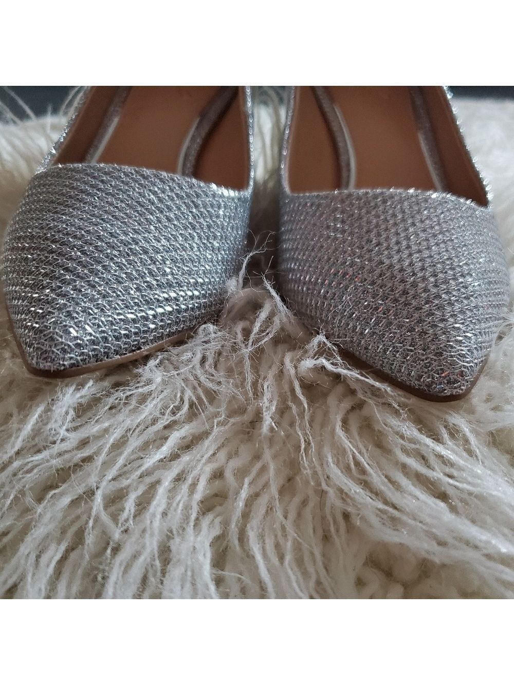 Badgley Mischka Rudy Pump Silver Glitter - Picture 2 of 7